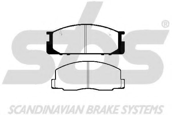 1501224519 SBS Brake Pad Set, disc brake