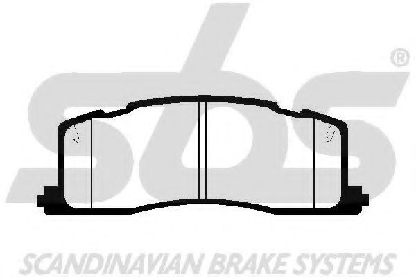 1501224523 SBS Brake System Brake Pad Set, disc brake