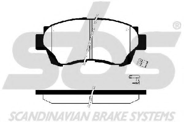 1501224535 SBS Brake Pad Set, disc brake
