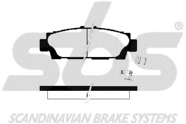 1501224537 SBS Brake Pad Set, disc brake