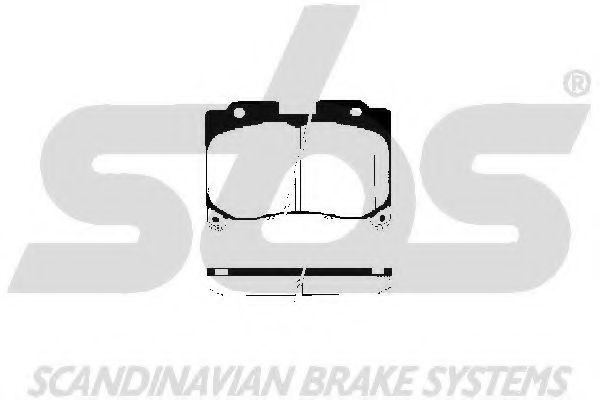 1501224540 SBS Brake System Brake Pad Set, disc brake