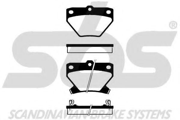 1501224557 SBS Brake Pad Set, disc brake