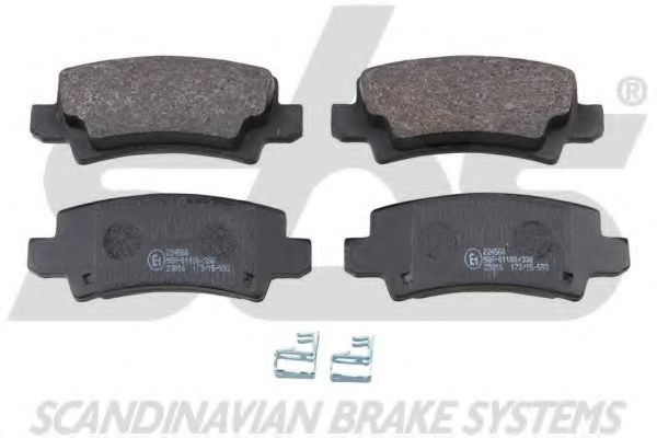 1501224560 SBS Brake System Brake Pad Set, disc brake