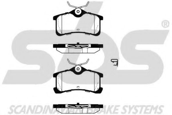 1501224564 SBS Brake Pad Set, disc brake
