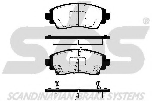 1501224565 SBS Brake System Brake Pad Set, disc brake