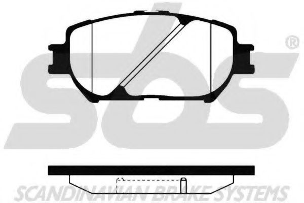 1501224568 SBS Brake System Brake Pad Set, disc brake