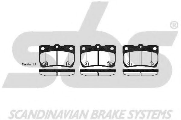 1501224574 SBS Brake Pad Set, disc brake