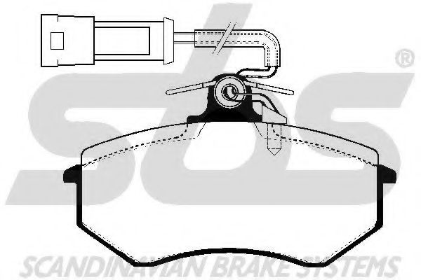 1501224717 SBS Brake Pad Set, disc brake