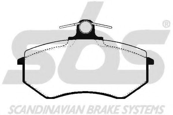 1501224720 SBS Brake Pad Set, disc brake