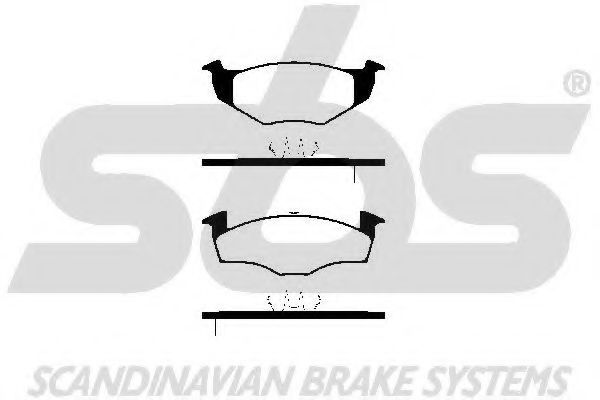 1501224733 SBS Brake Pad Set, disc brake
