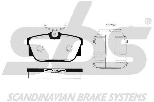 1501224752 SBS Brake Pad Set, disc brake