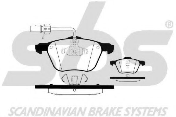 1501224754 SBS Brake System Brake Pad Set, disc brake