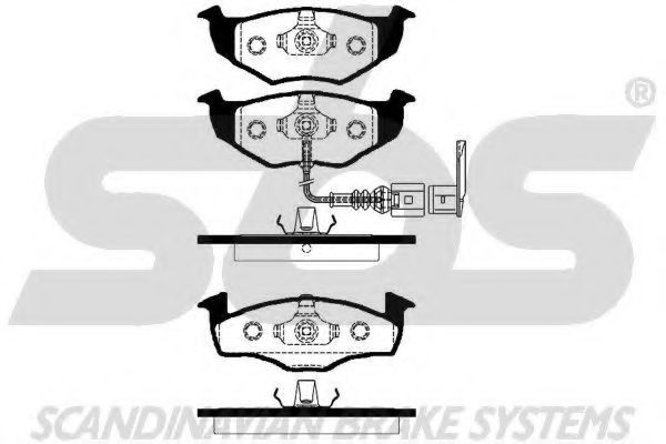 1501224778 SBS Brake System Brake Pad Set, disc brake