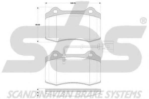 1501224792 SBS Brake Pad Set, disc brake