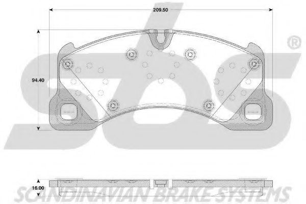 1501224798 SBS Brake Pad Set, disc brake