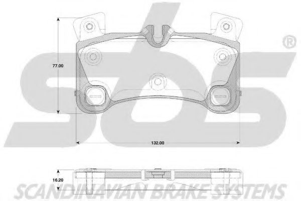 1501224799 SBS Brake Pad Set, disc brake