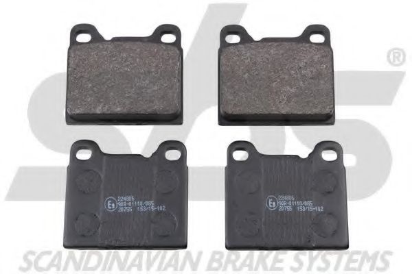 1501224806 SBS Brake Pad Set, disc brake