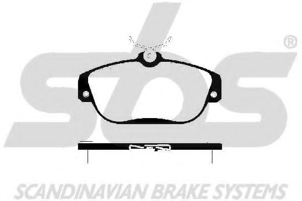 1501224818 SBS Brake Pad Set, disc brake
