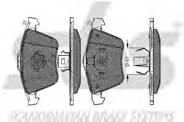1501224829 SBS Brake Pad Set, disc brake