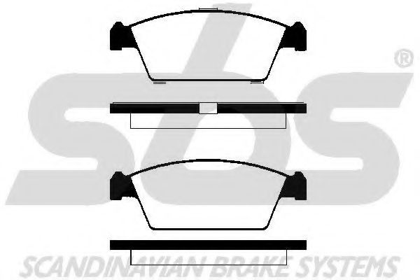 1501225001 SBS Brake System Brake Pad Set, disc brake