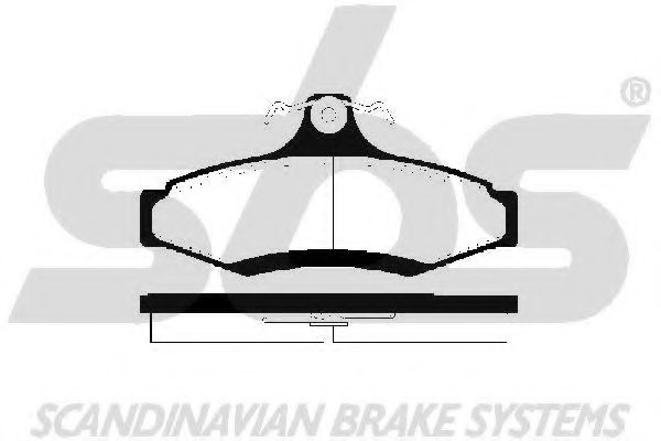 1501225003 SBS Brake System Brake Pad Set, disc brake
