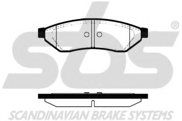 1501225006 SBS Brake Pad Set, disc brake