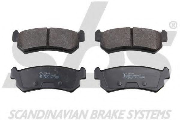 1501225009 SBS Brake Pad Set, disc brake