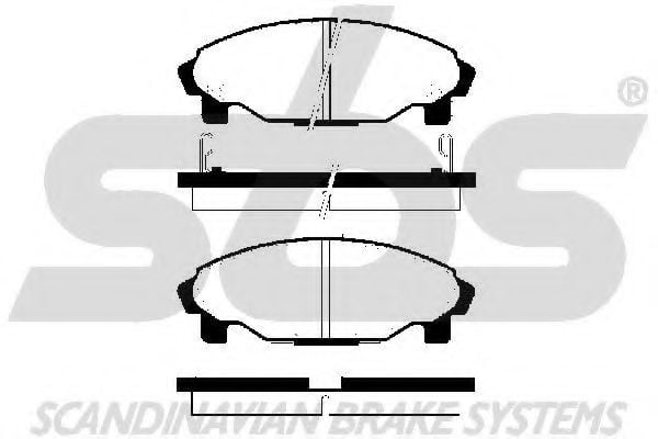1501225109 SBS Brake Pad Set, disc brake