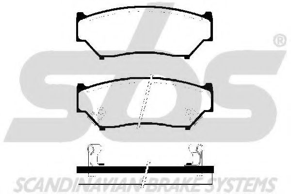 1501225208 SBS Brake System Brake Pad Set, disc brake