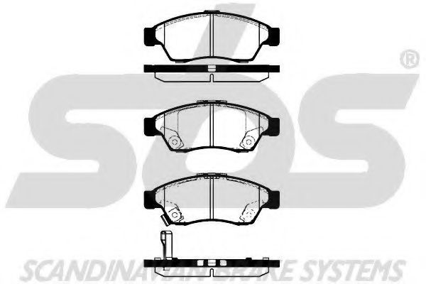 1501225215 SBS Brake System Brake Pad Set, disc brake