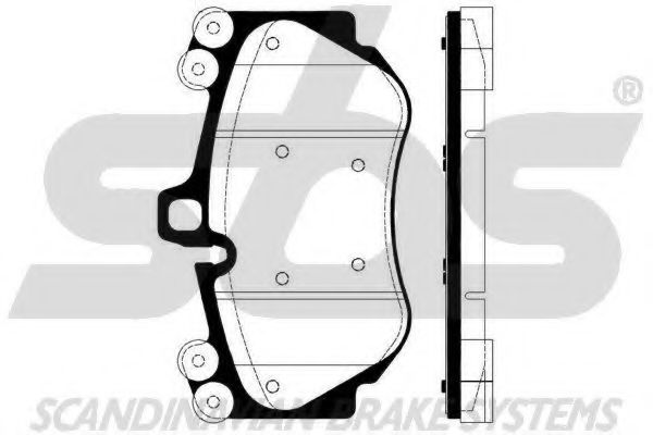 1501225610 SBS Brake System Brake Pad Set, disc brake