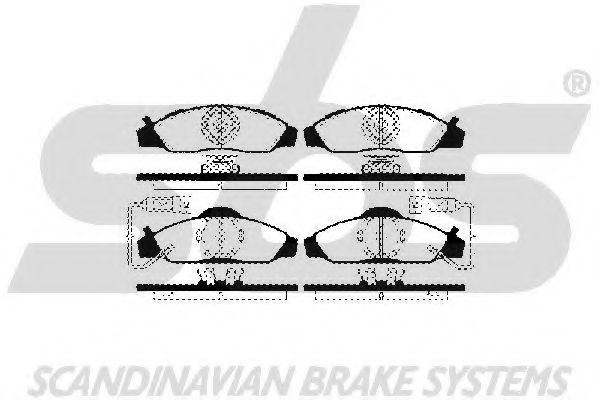 1501225701 SBS Brake Pad Set, disc brake