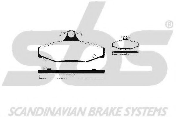 1501225702 SBS Brake System Brake Pad Set, disc brake
