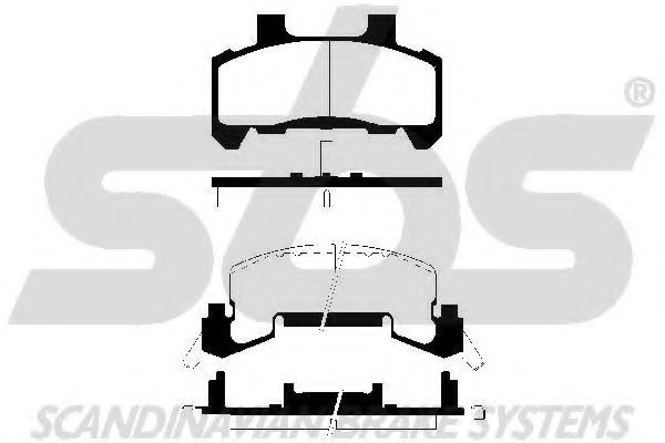 1501229206 SBS Brake System Brake Pad Set, disc brake