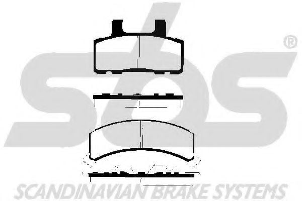 1501229210 SBS Brake Pad Set, disc brake
