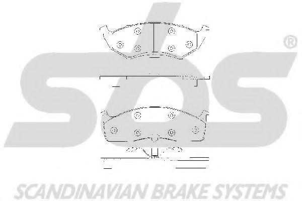 1501229309 SBS Brake Pad Set, disc brake