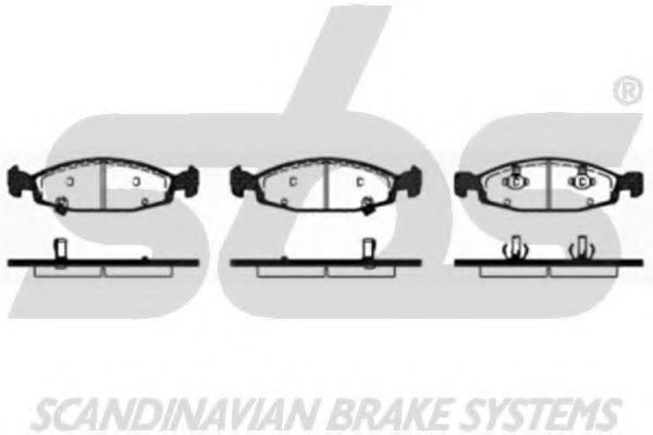 1501229322 SBS Brake Pad Set, disc brake