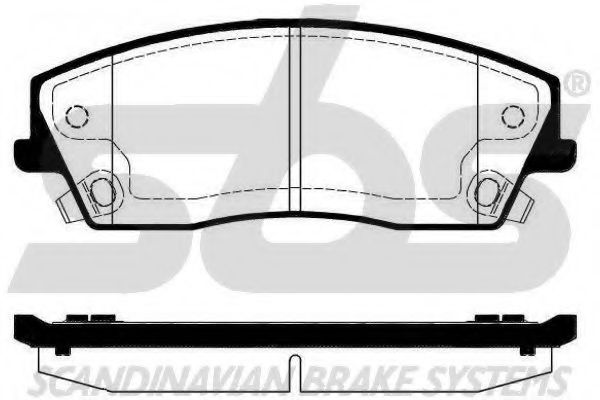 1501229325 SBS Brake System Brake Pad Set, disc brake
