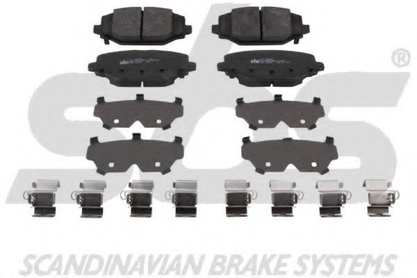 1501229332 SBS Brake System Brake Pad Set, disc brake