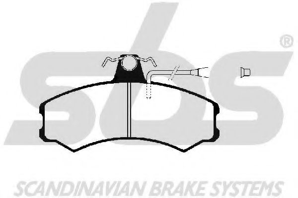 1501229940 SBS Brake Pad Set, disc brake