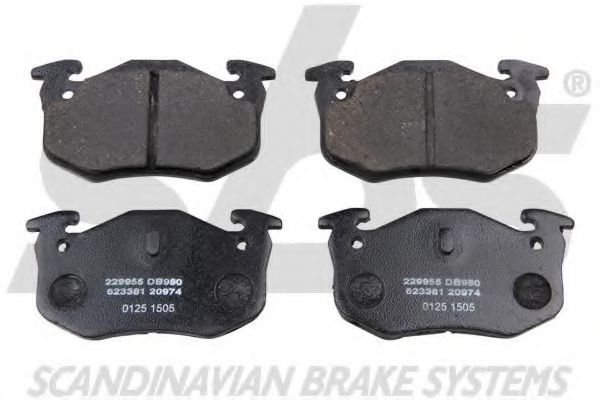 1501229955 SBS Brake System Brake Pad Set, disc brake