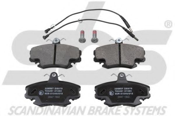 1501229957 SBS Brake System Brake Pad Set, disc brake