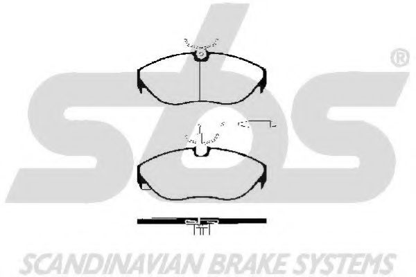 1501229974 SBS Brake Pad Set, disc brake
