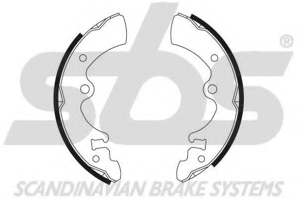 18492722341 SBS Brake System Brake Shoe Set