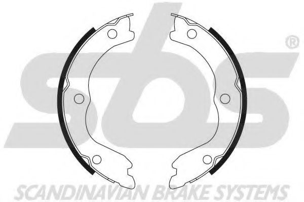 18492722719 SBS Brake System Brake Shoe Set, parking brake