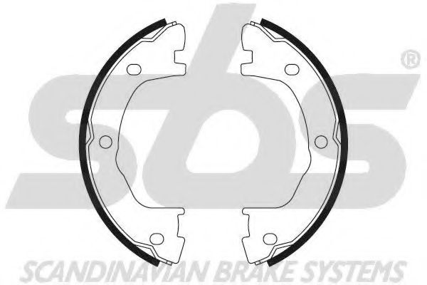18492723682 SBS Brake System Brake Shoe Set, parking brake
