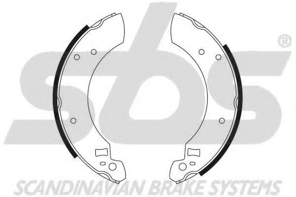 18492725299 SBS Brake System Brake Shoe Set