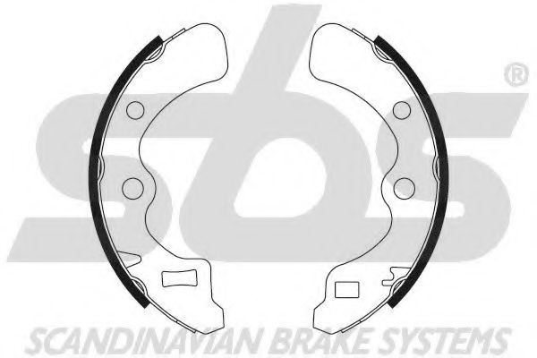 18492726367 SBS Brake System Brake Shoe Set