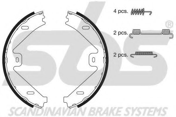 18492733802 SBS Brake System Brake Shoe Set