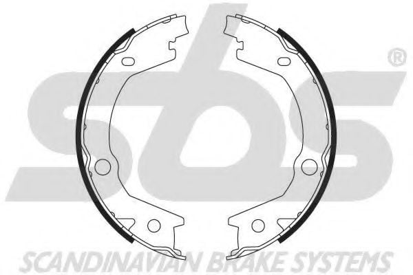 18492734745 SBS Brake System Brake Shoe Set, parking brake